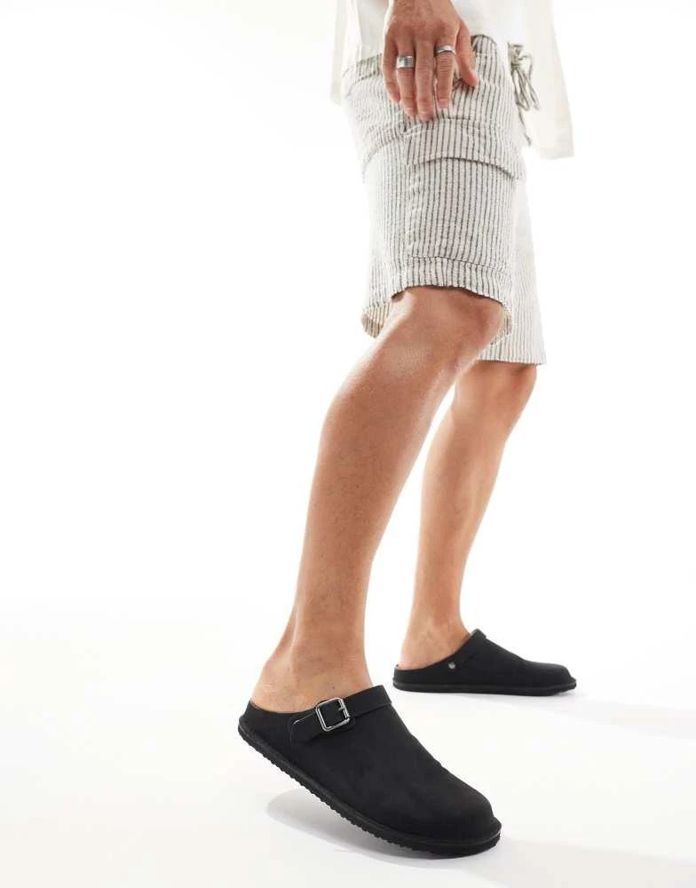 ASOS ASOS DESIGN mule clog loafers in black 3