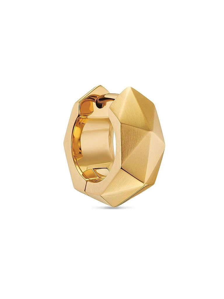 David Yurman Faceted Hoop Earrings in 18K Yellow Gold, 14.5MM