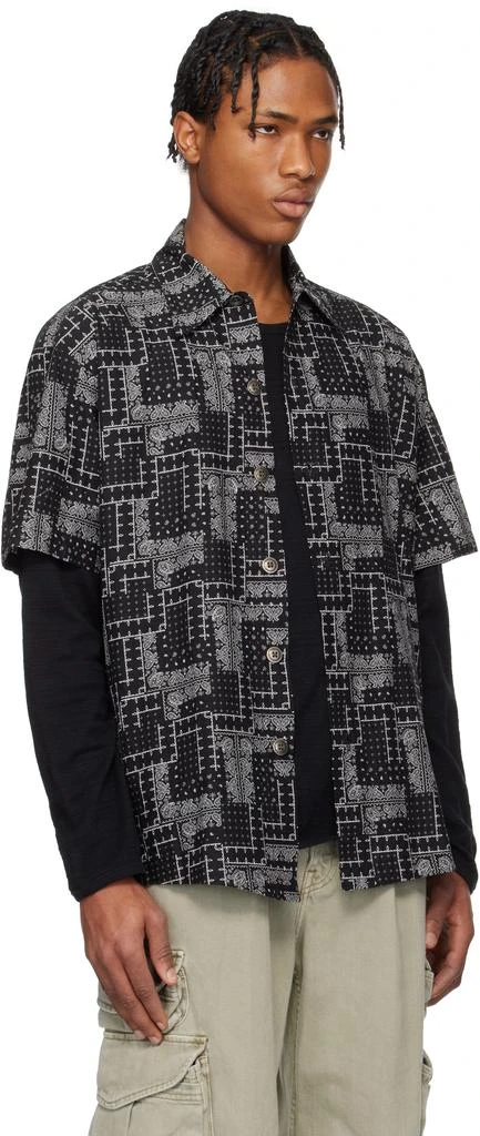 Greg Lauren Black Short Sleeve Shirt 2