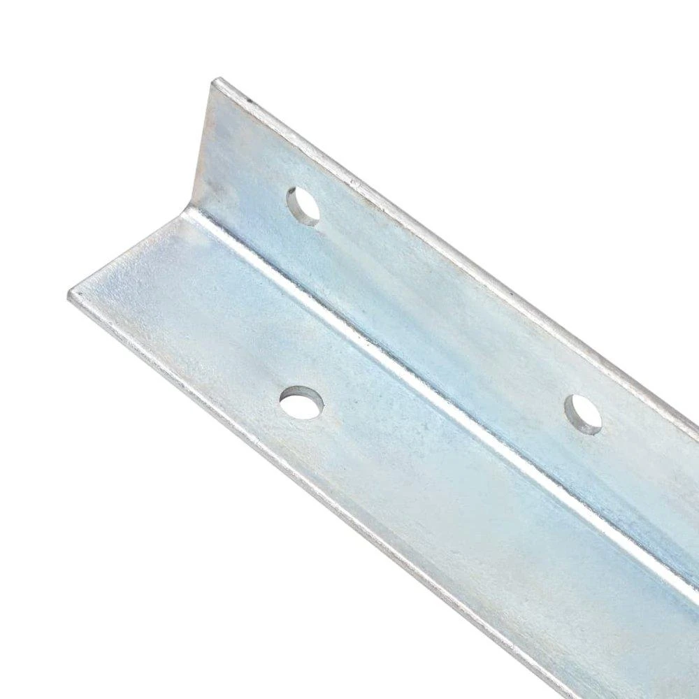 VidaXL L-shaped Ground Anchors 2 pcs Galvanised Steel 2"x2"x19.7", 142301 3
