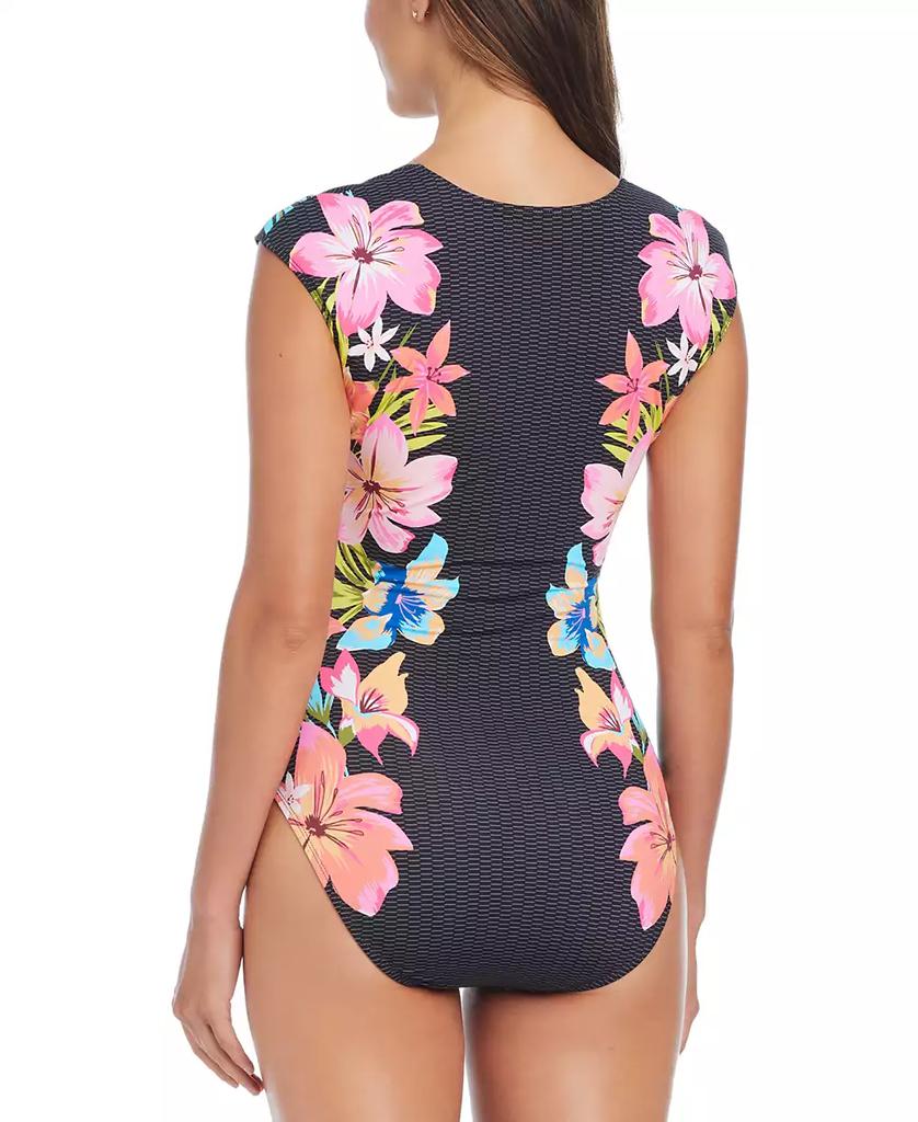 Bleu Rod Beattie Women's Cap-Sleeve One-Piece Swimsuit