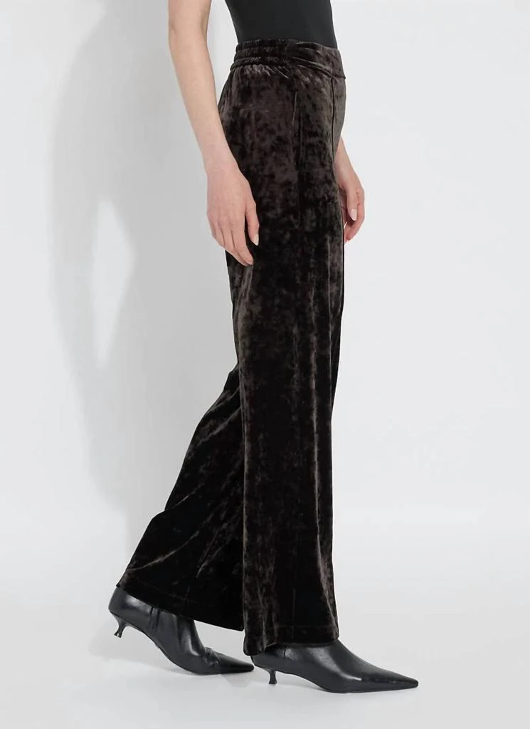 Lyssé Shay Crushed St Velvet Suit Pant In Double Espresso 4