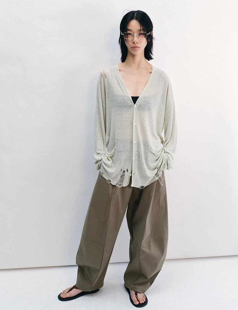 Pixie Market Olive Barrel Parachute Pants -PREORDER 5