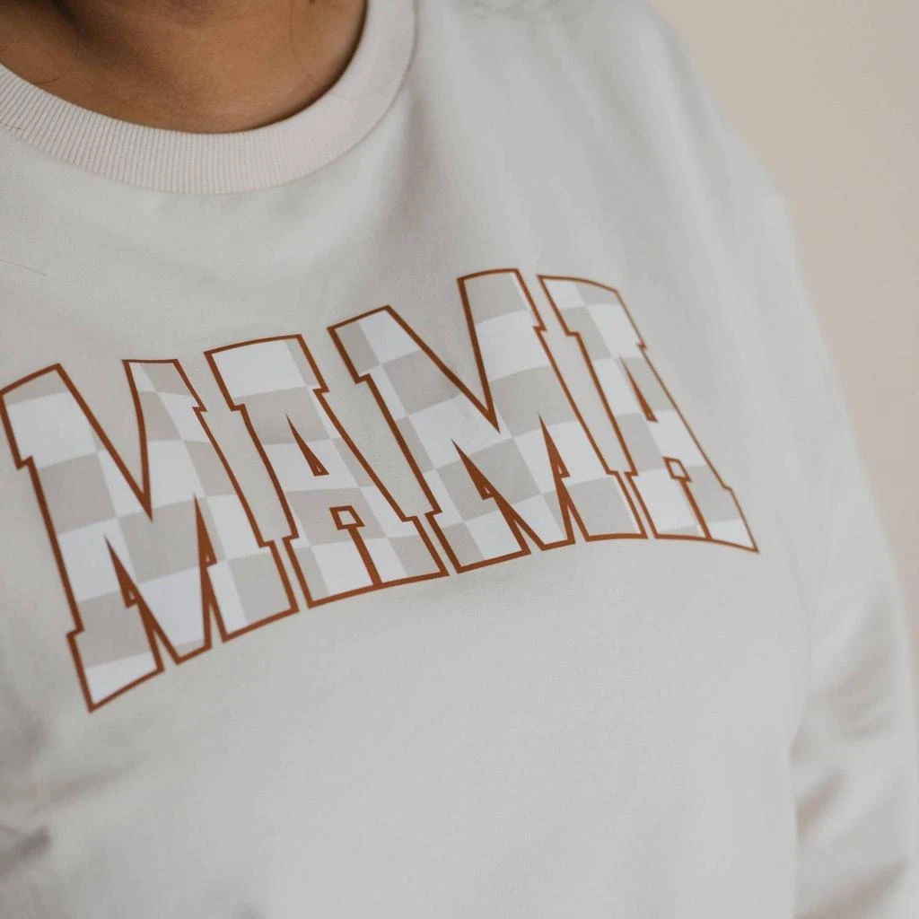 August and June Kids August And June Kids - Checkered Mama Sweatshirt 3