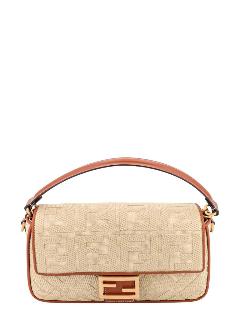 Fendi Fendi All-Over FF Motif Embellished Baguette Tote Bag 1