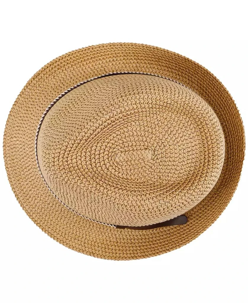 Levi's Men's Two-Tone Straw Fedora Hat 2