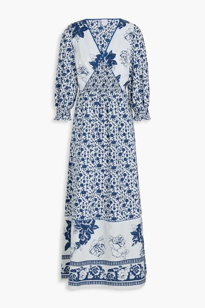 LORETTA CAPONI Yara printed woven maxi dress 1