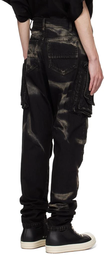 Julius Black Bleached Denim Cargo Pants 3
