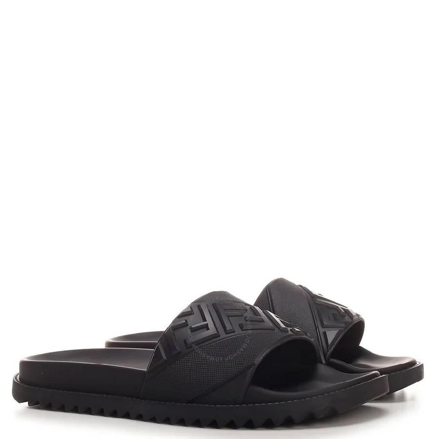 Fendi Embossed FF Motif Rubber Slides 2