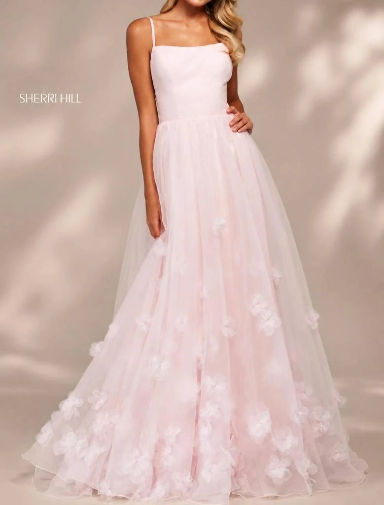 Sherri Hill Sherri Hill - Women's Glitter Tulle Formal Gown