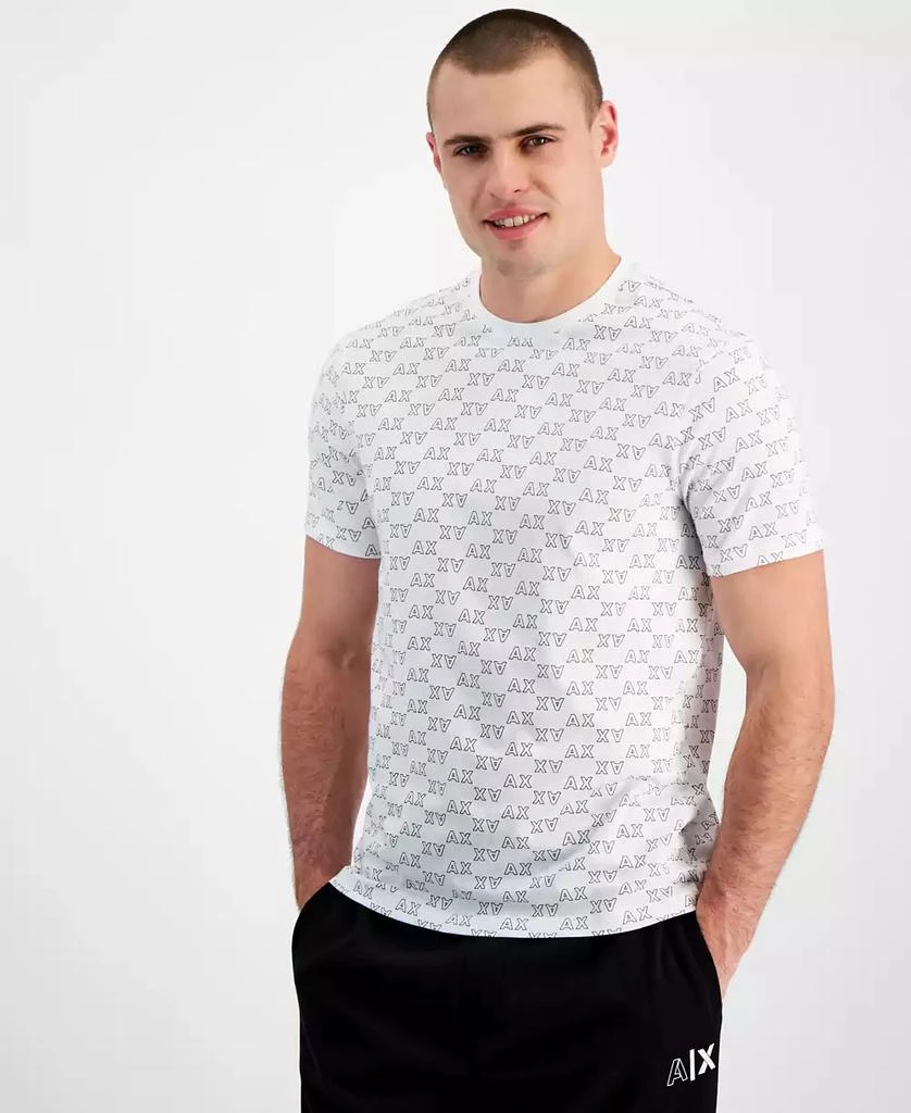 Armani Exchange Men's All-Over AX Logo T-Shirt, Created for Macy's 1