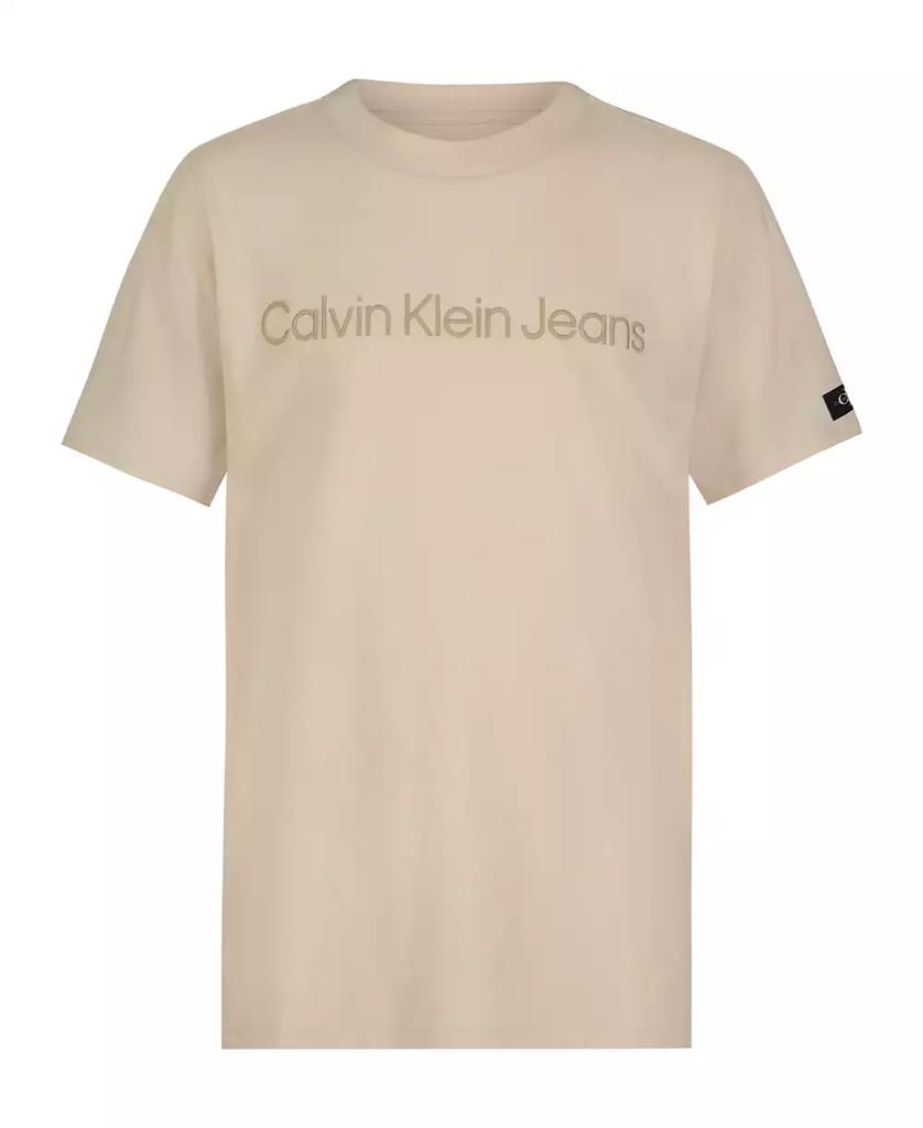 Calvin Klein Big Boys Emblem Logo Short Sleeve T-Shirt