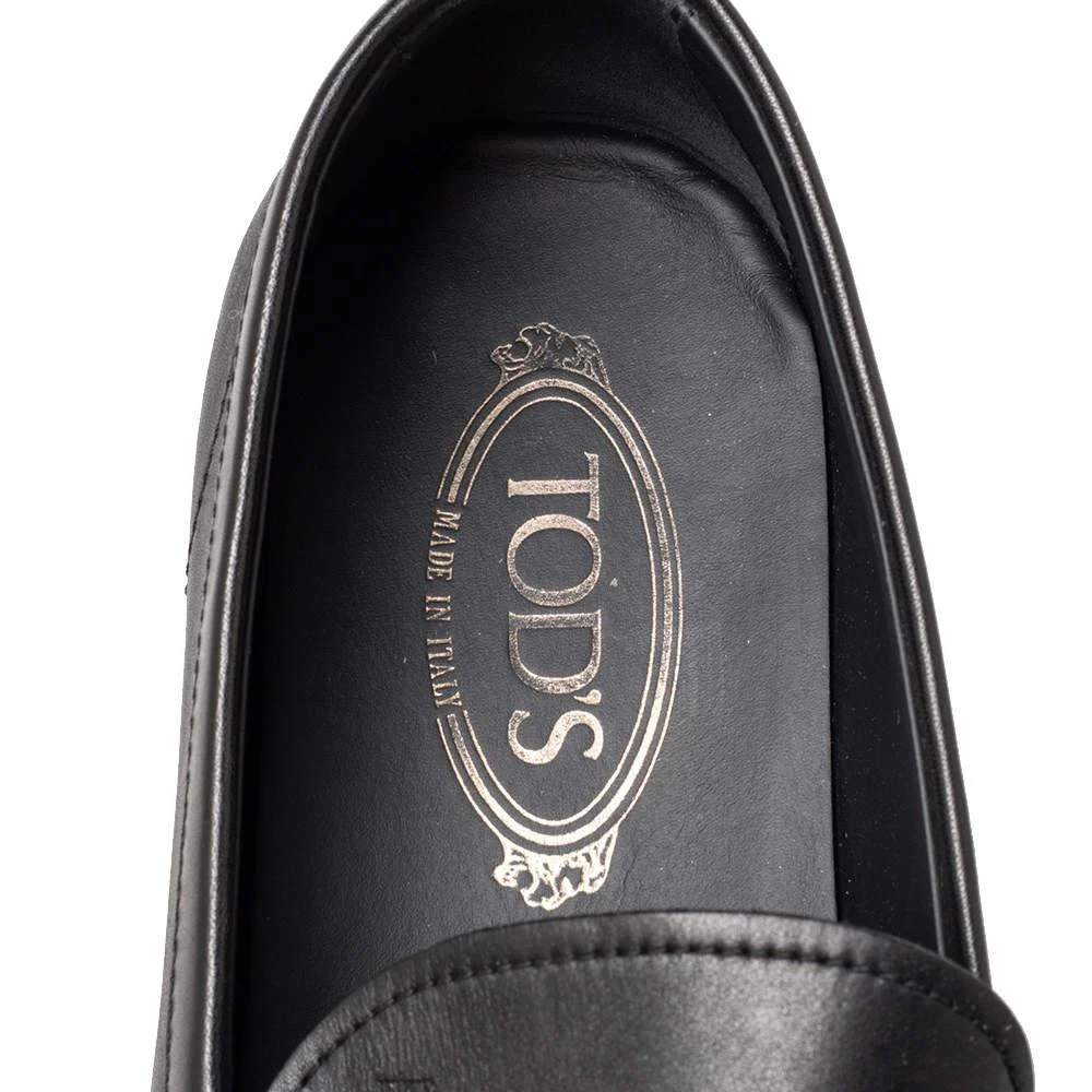 Tod's Tod's Black Leather Penny Slip On Loafers Size 45 7