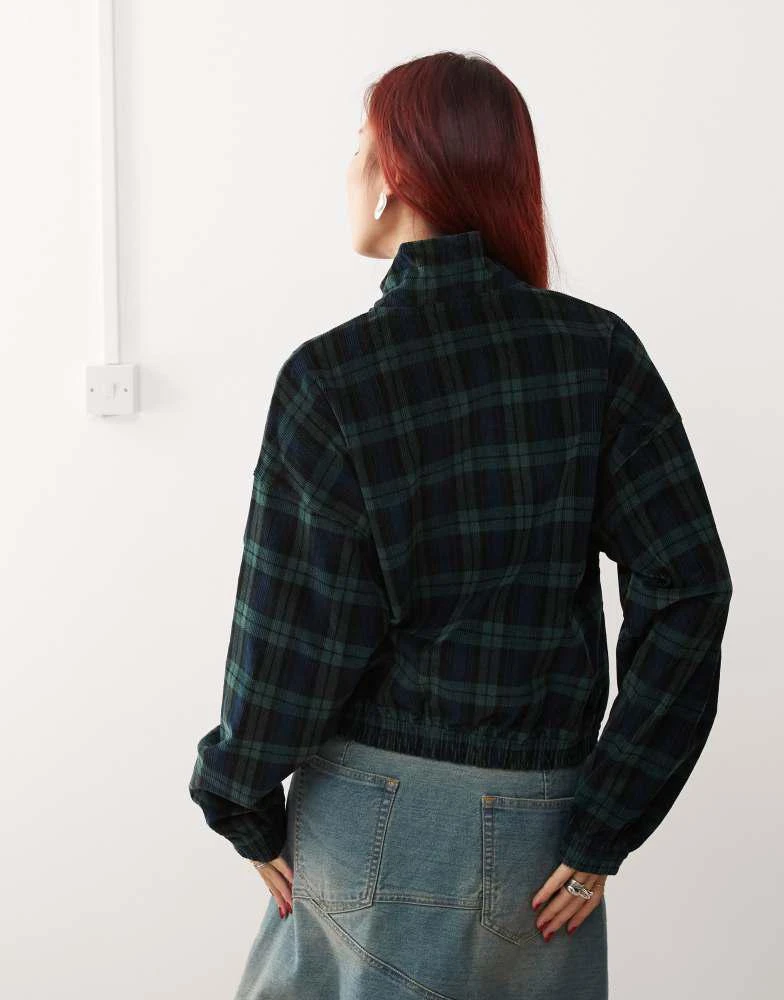 Adidas adidas Originals tartan half zip jacket 3