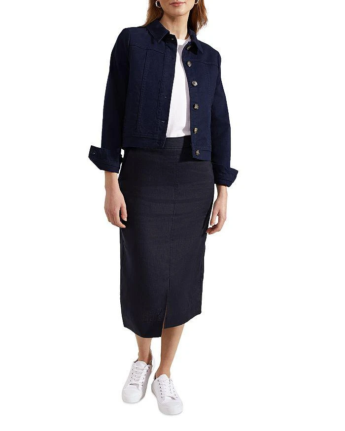 HOBBS LONDON Ashleigh Linen Pencil Skirt 2