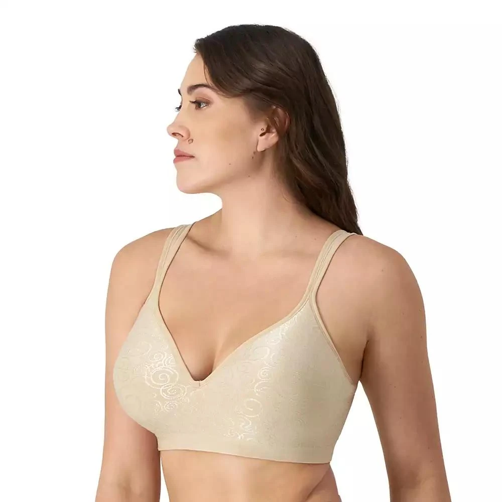 Bali Women's Comfort Revolution Shaping Wireless Smoothing Bra 3463 2