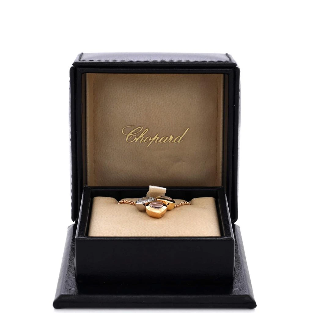Chopard Happy Diamonds Triple Heart Pendant Necklace 18K Tricolor Gold with Floating Diamonds 2