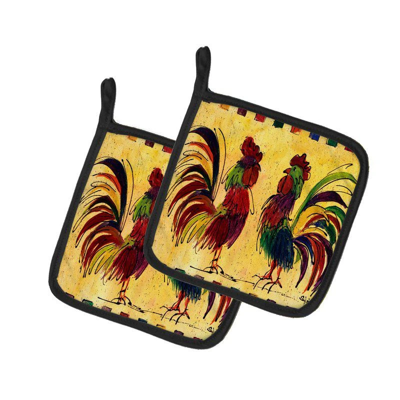 Caroline's Treasures Rooster   Pair of Pot Holders 1