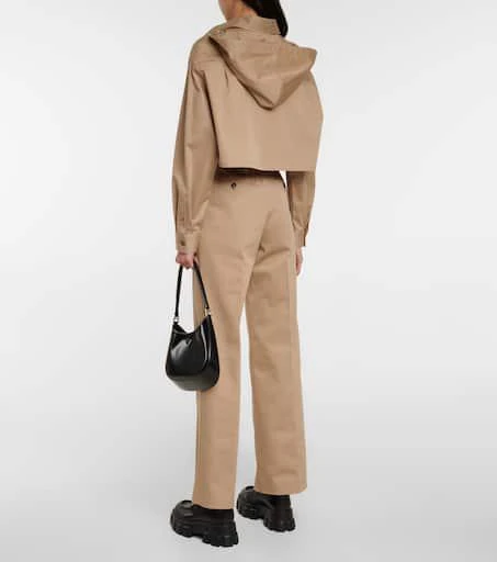 Prada Cropped cotton-blend gabardine jacket 3