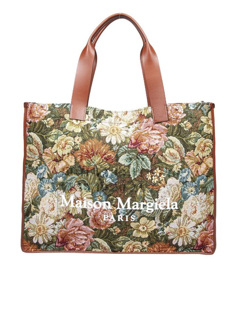 MAISON MARGIELA Maison Margiela Floral Upholstery Fabric Tote Bag 1