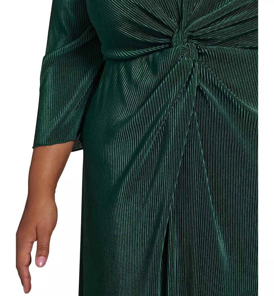 Jessica Howard Plus Size 3/4-Sleeve Twist-Front Dress 6