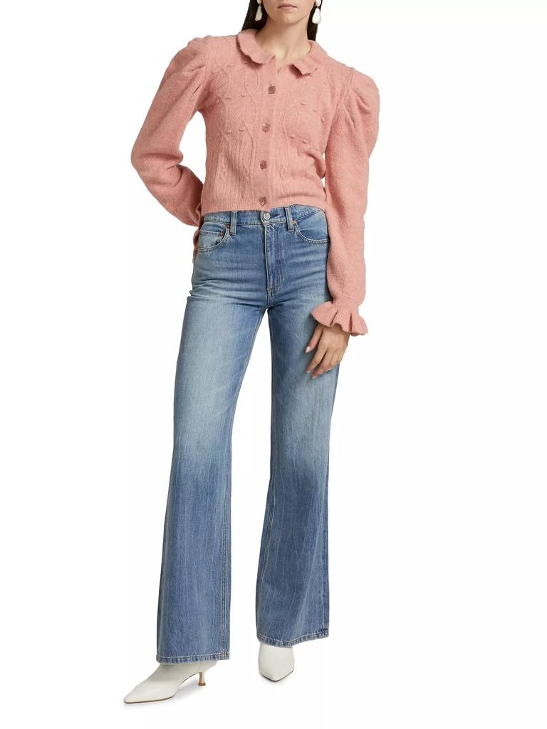 Farm Rio Ruffle Knit Cardigan 2