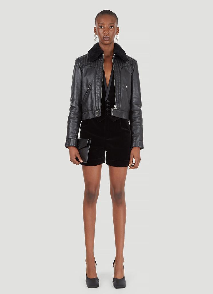 Saint Laurent Shearling Leather Jacket