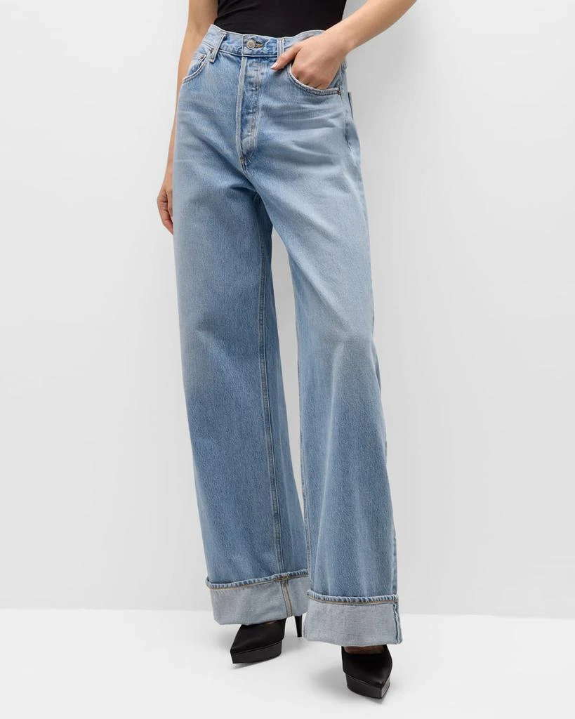 AGOLDE Dame High Rise Wide-Leg Jeans 6