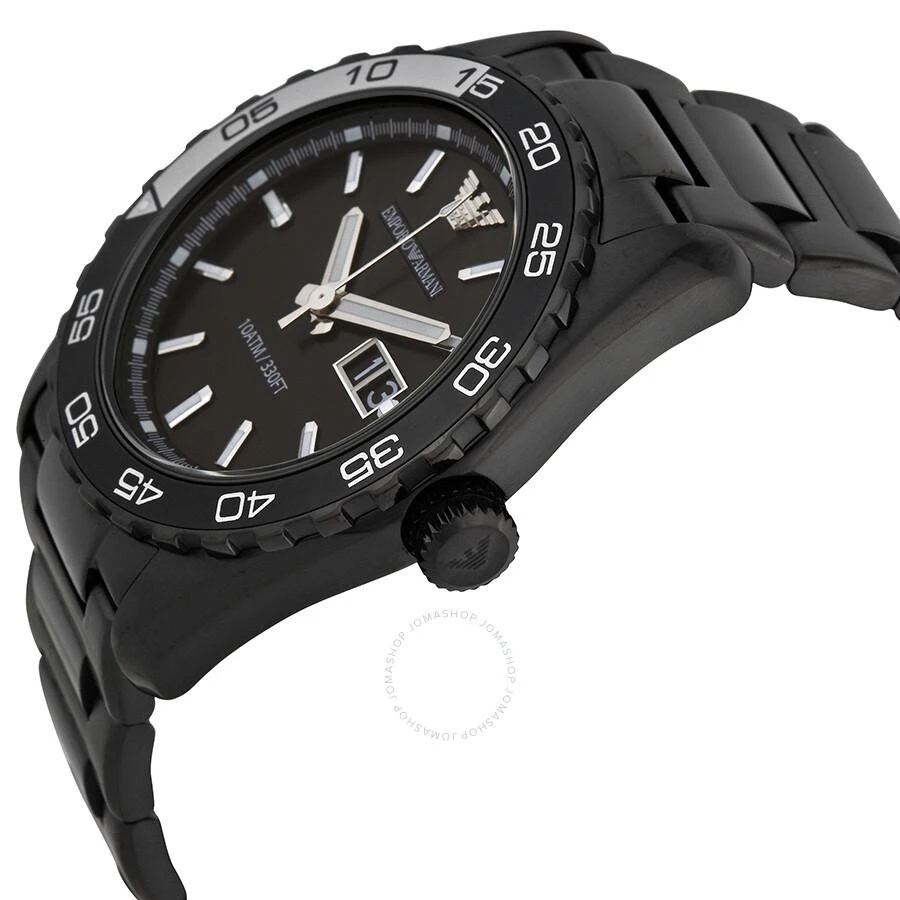 Emporio Armani Sportivo Black Dial Blaxk Ion-plated Men's Watch AR6049 2