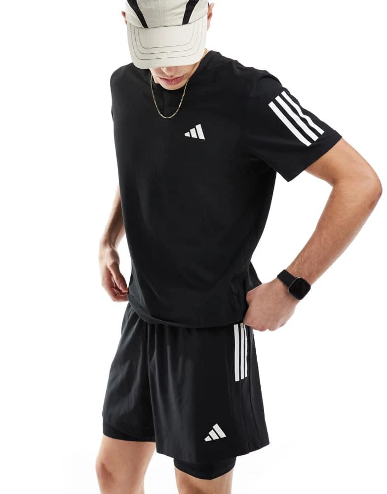 Adidas adidas Running Own the Run climacool 2-in-1 shorts in black 1
