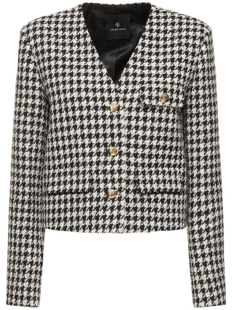 ANINE BING Cara Houndstooth Jacket 1