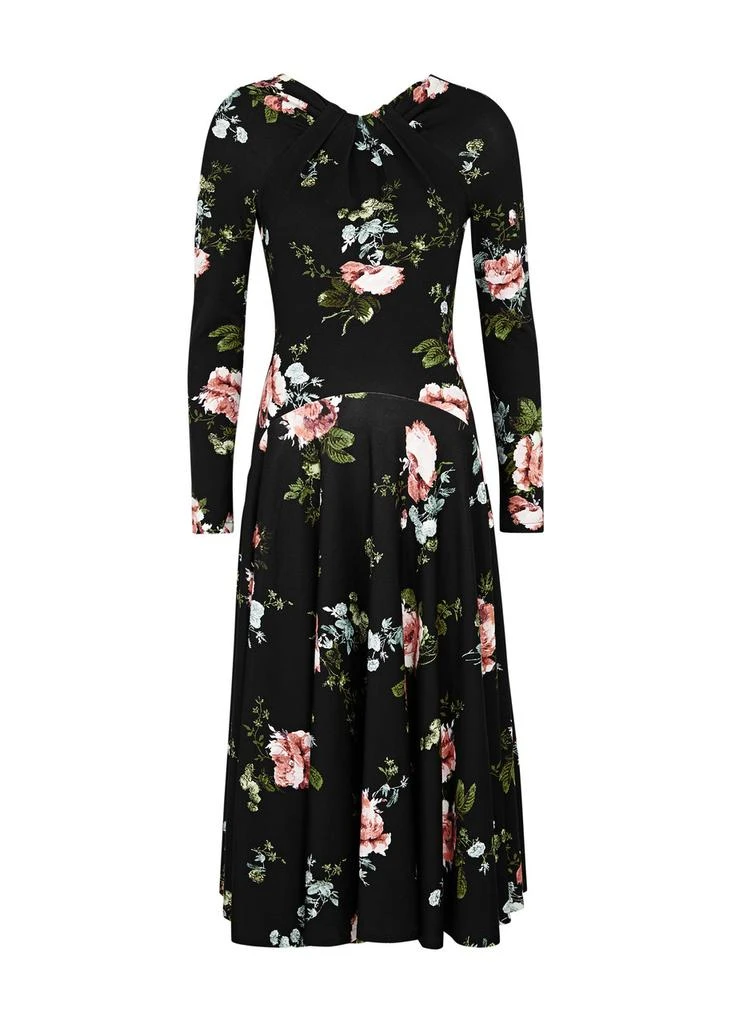 Erdem Floral-print jersey midi dress  1
