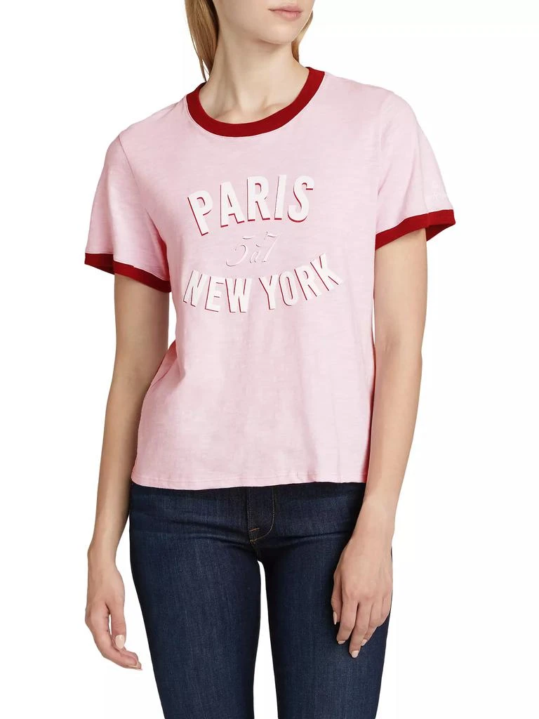 Cinq à Sept Paris New York Ringer T-Shirt 3