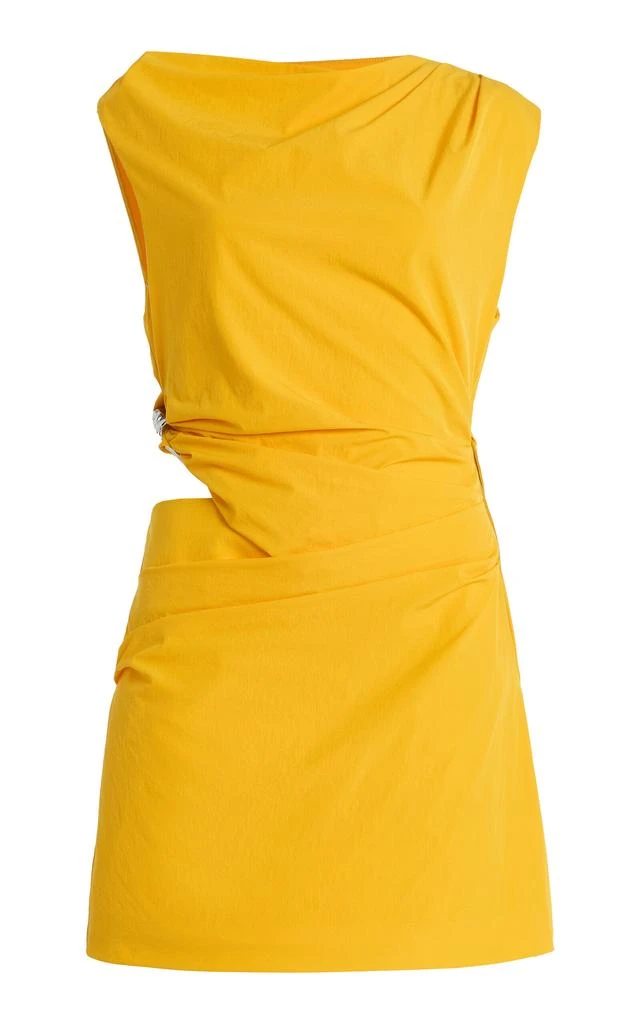 knee length dresses for ladies Sir the Label Primrose Ruched Midi Dress Ivory Tapestry Floral Size 1 main image 1