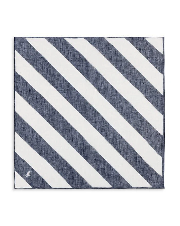 Ralph Lauren Rugby Stripe Square Linen Scarf