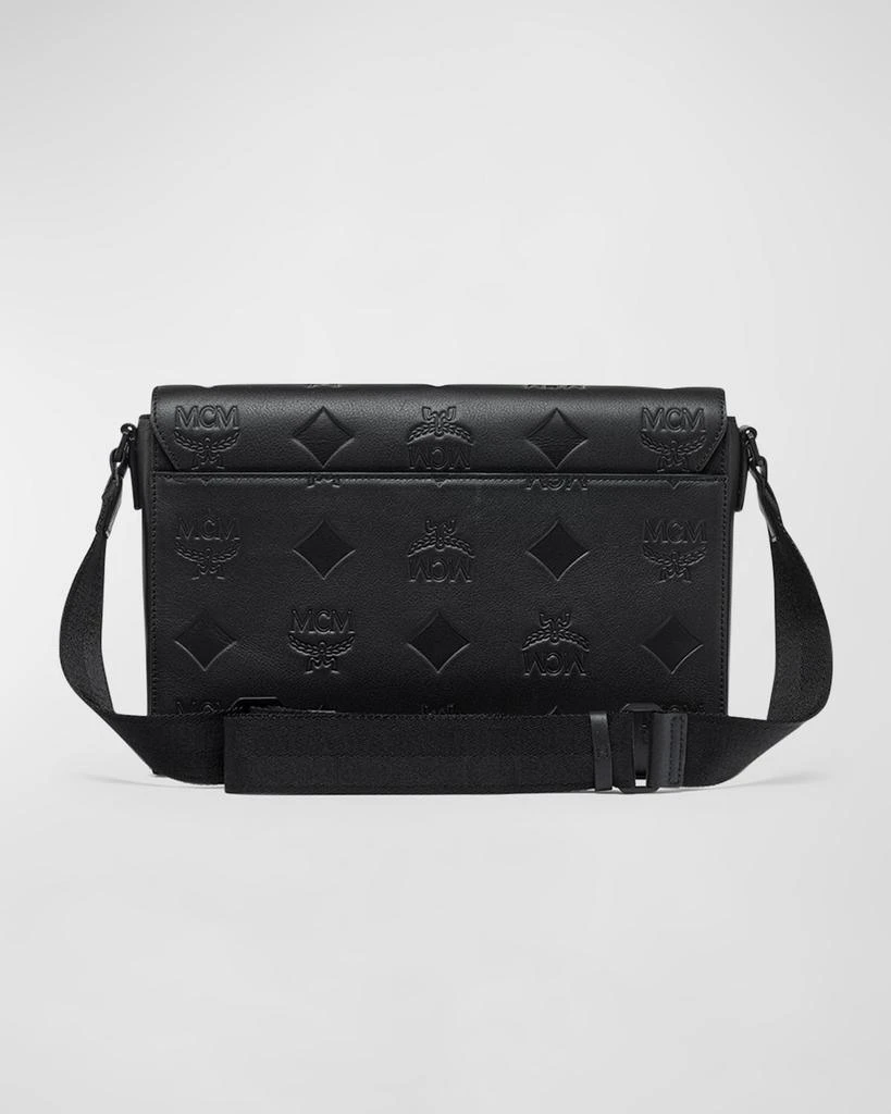 MCM Men's Klassik Visetos Monogram Small Leather Messenger Bag 2