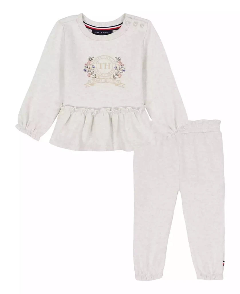 Tommy Hilfiger Baby Girls
 Top and Jogger, 2-Piece Set