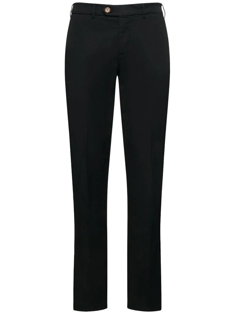 Brunello Cucinelli Dyed Cotton Gabardine Pants 1