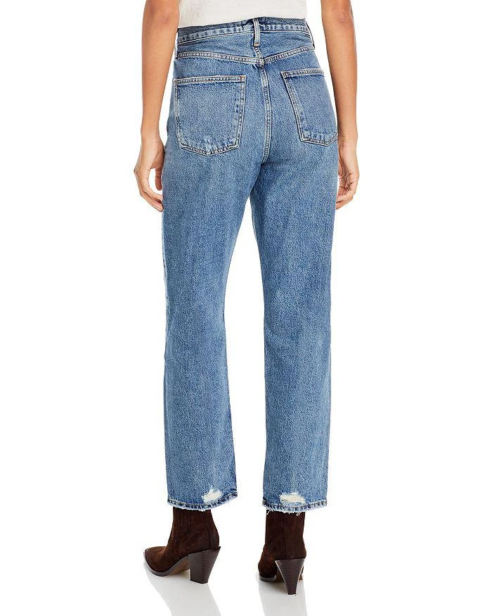 AGOLDE '90s Pinch Waist High Rise Straight Jeans in Hooked 2