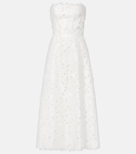 Costarellos Norina satin lace cocktail dress 1