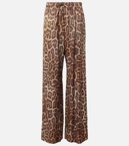 Stella McCartney Leopard-print pajama pants 1
