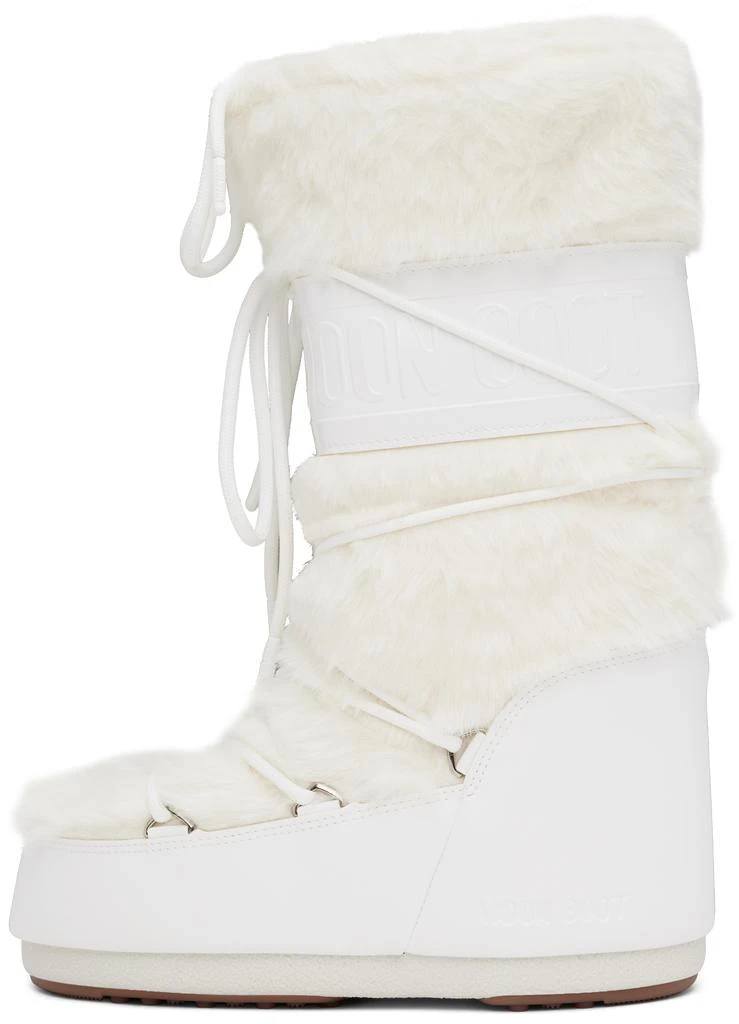 Moon Boot White Icon Faux-Fur Boots 3