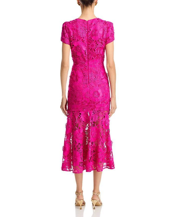 Milly Tahlia Cady Lace Short Sleeve Midi Dress 4