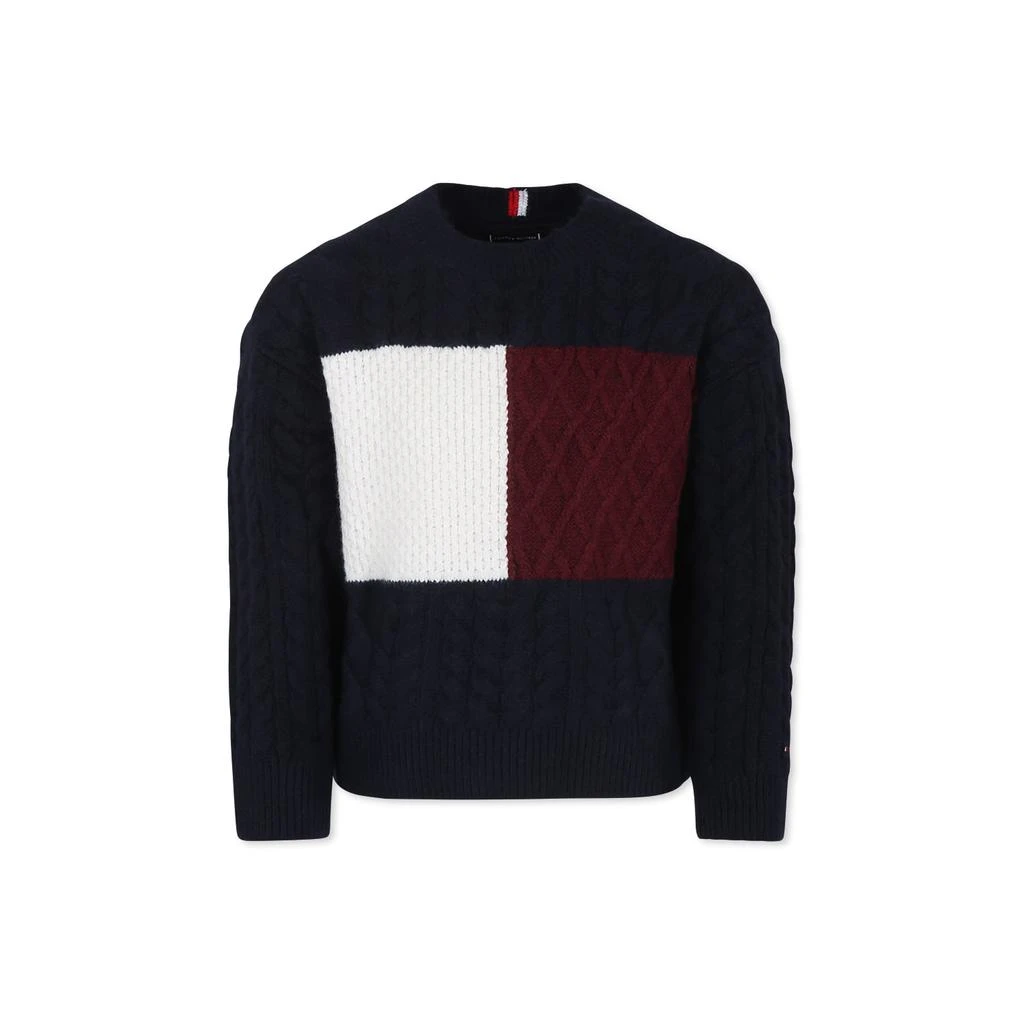 Tommy Hilfiger Blue Sweater For Boy 1