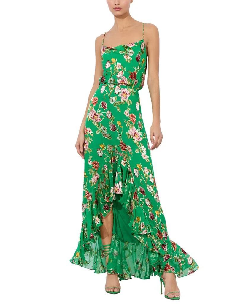 green emerald velvet dress Alice + Olivia Fifi Sequin Dress in Green Tea