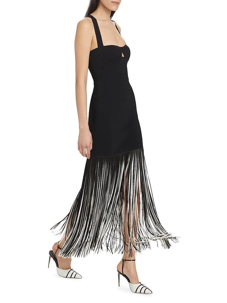 Galvan Mia Fringe Maxi Dress 2