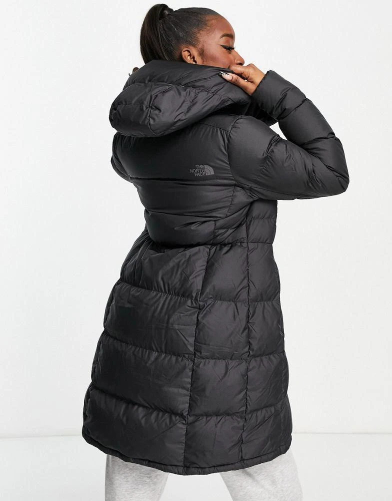The North Face The North Face Metropolis hooded down parka coat in black 2