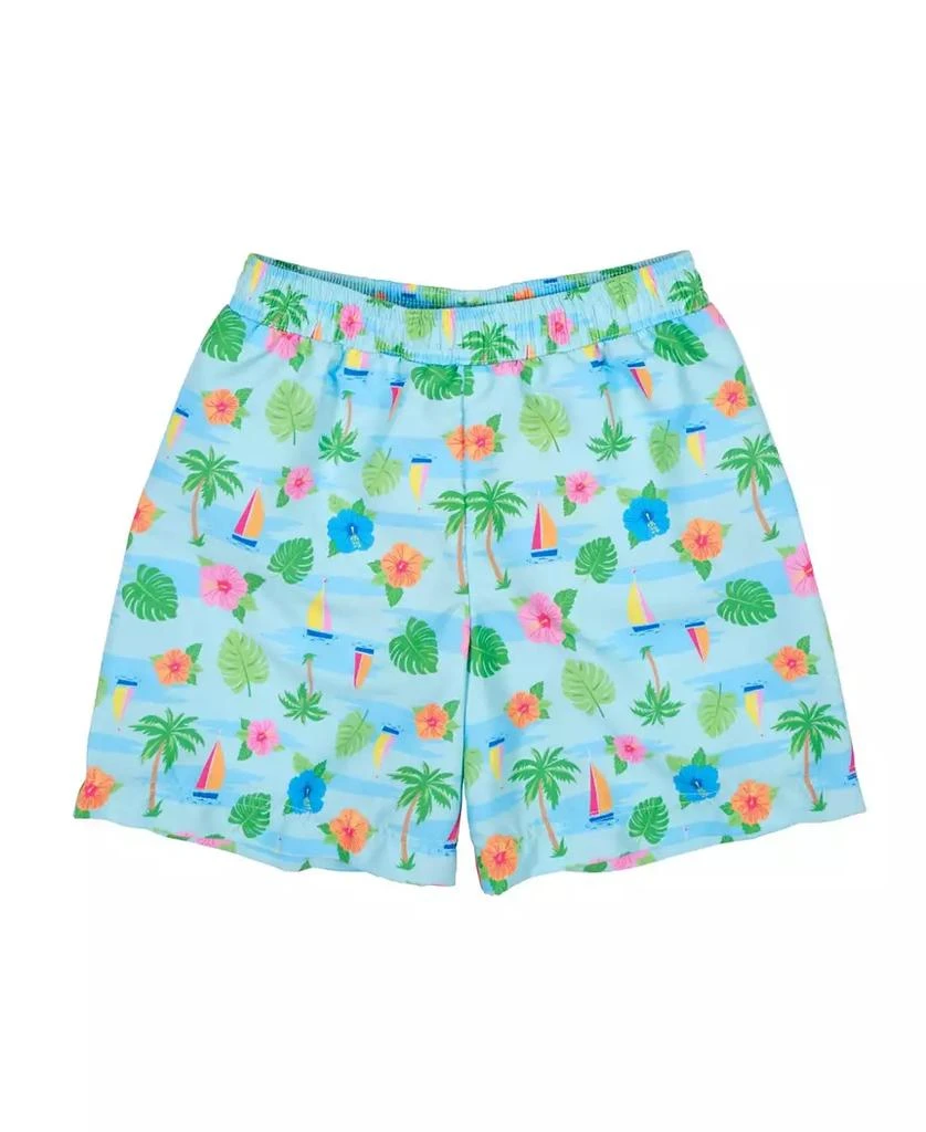 Florence Eiseman Toddler Boys Tropical Print Swim Trunk
