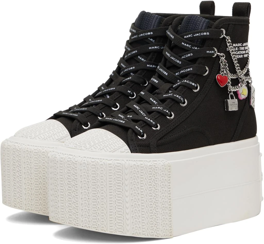Marc Jacobs Black 'The Sticker Charm Platform High Top' Sneakers 5