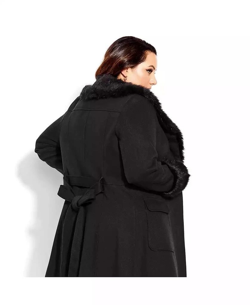 City Chic Women
s Make Me Blush Coat 2